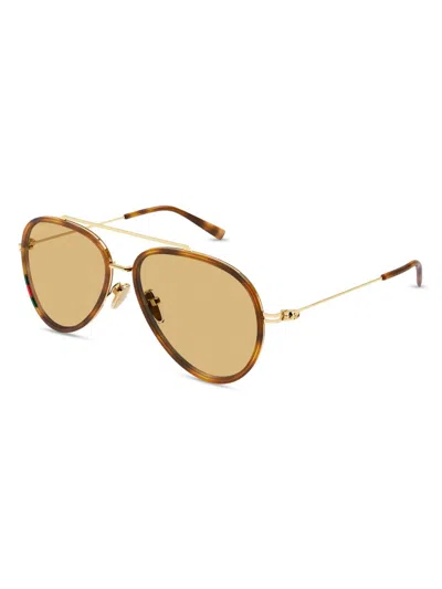 Gucci Women's Gg Tiny 56mm Aviator Sunglasses In Brown