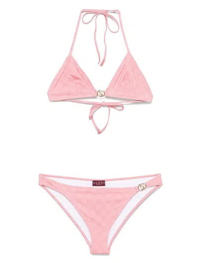 Gucci Women Gg Triangle Bikini Set