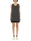 Gucci Women Gg Wool Jacquard Mini Dress In Animal Print