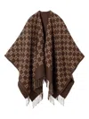 Gucci Gg Wool Jacquard Cape