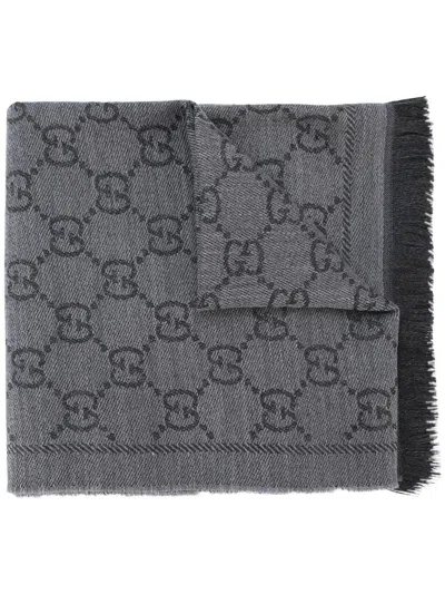Gucci Women Gg Wool Scarf