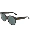 Gucci Women's Gg0035san 56mm Sunglasses In Black