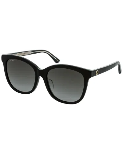Gucci Women's Gg0082sk 56mm Sunglasses In Black