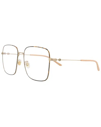 Gucci Women's Gg0445o 56mm Optical Frames In Gold