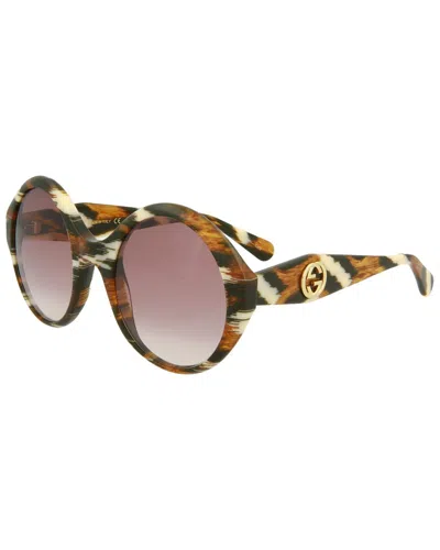 Gucci Women's Gg0797s 54mm Sunglasses In Brown