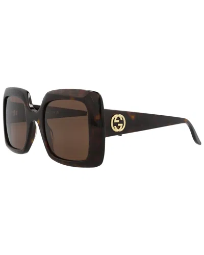 Gucci Women's Gg0896s 52mm Sunglasses In Brown