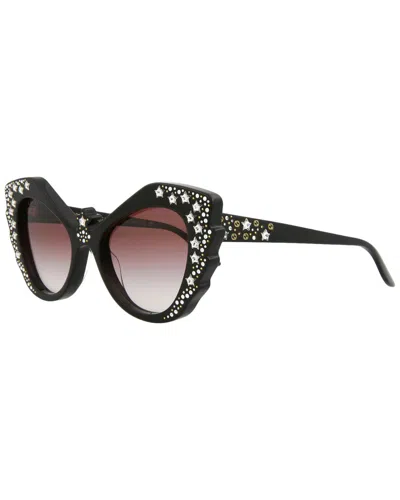 Gucci Hollywood Forever猫眼太阳镜 In Black