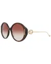 Gucci Women's Gg1202s 57mm Sunglasses In Brown