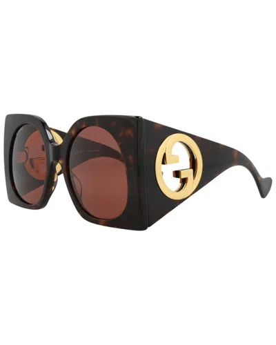 Gucci Women's Gg1254s 55mm Sunglasses In Brown
