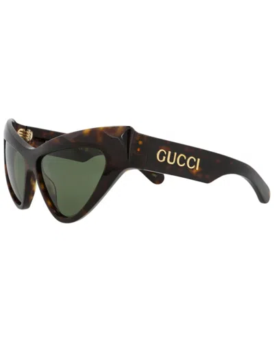 Gucci 57mm Novelty Cat Eye Sunglasses In Brown