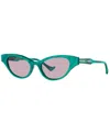 Gucci Gg1298s Green Sunglasses In Green