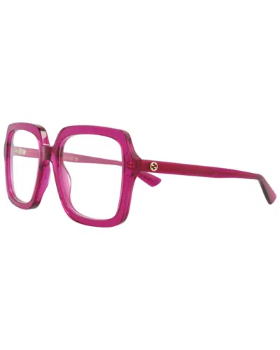 Gucci Women's Gg1318o 55mm Optical Frames In Yellow