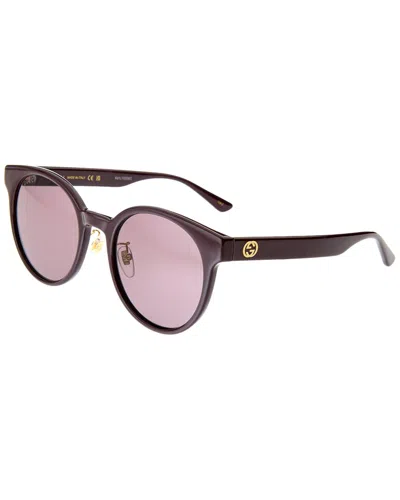 Gucci Gg1339sk Burgundy Sunglasses In Red