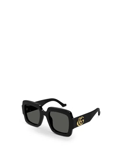 Gucci Grey Square Ladies Sunglasses Gg1547s 001 50 In Black