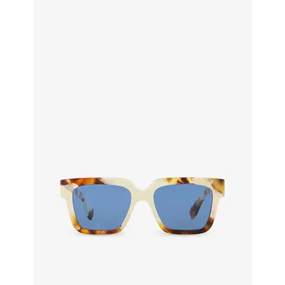 Gucci Womens Gg1626s Square-frame Tortoiseshell Acetate Sunglasses In Multi-coloured