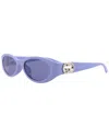 Gucci Round-frame Injection Sunglasses In Purple