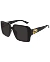 Gucci Oversized Plastic Square Sunglasses In Black