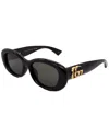 Gucci Black-black-grey Acetate Sunglasses