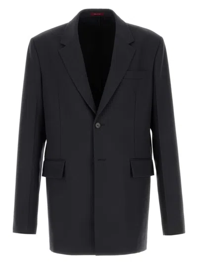 GUCCI WOMEN'S GRAPHITE TWILL BLAZER