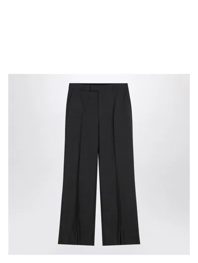 GUCCI WOMEN'S GRAPHITE WOOL PANT