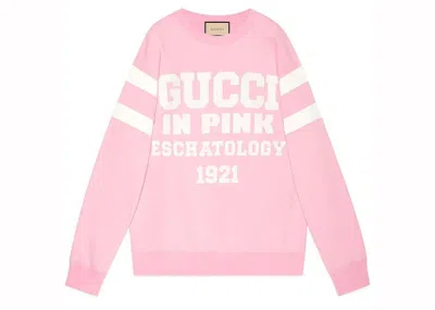 Pre-owned Gucci Women's  25  Eschatology Sweatshirt In Pink