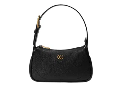 Pre-owned Gucci Women's  Aphrodite Shoulder Bag With Double G In Black