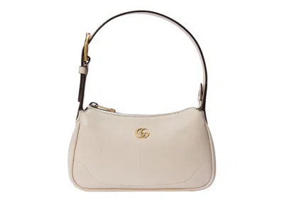 Pre-owned Gucci Women's  Aphrodite Shoulder Bag With Double G In White