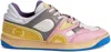 Gucci Basket Panelled Sneakers In Su,wh,gr
