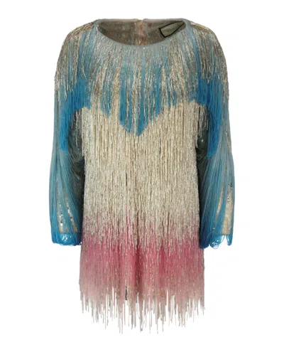 Pre-owned Gucci Women's  Beaded Sequin Mini Dress