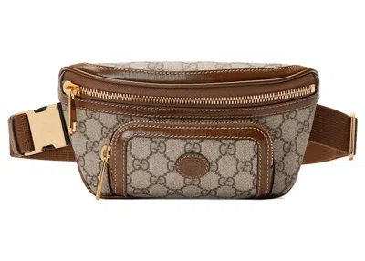 Pre-owned Gucci Women's  Belt Bag With Interlocking G In Beige/ebony