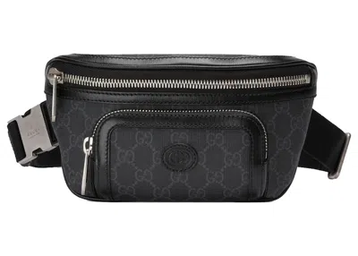 Pre-owned Gucci Women's  Belt Bag With Interlocking G In Black