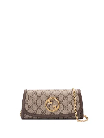 Gucci Women ` Blondie` Continental Chain Wallet In Multi