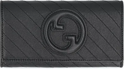 Gucci Women's  Blondie Continental Wallet In Black