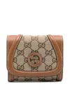 Gucci Blondie Gg Canvas Card Case In Multicolor