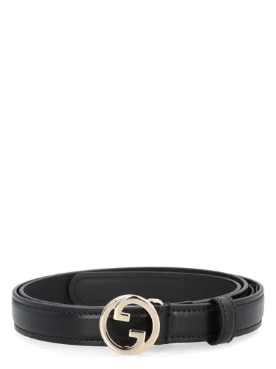 GUCCI WOMEN'S GUCCI BLONDIE LEATHER BELT