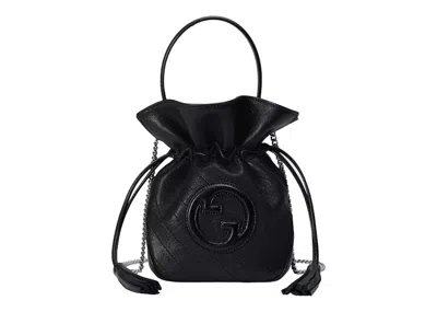 Pre-owned Gucci Women's  Blondie Mini Bucket Bag In Black