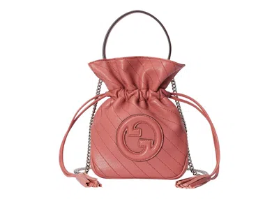 Pre-owned Gucci Women's  Blondie Mini Bucket Bag In Pink