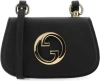 Gucci Leather Blondie Crossbody Bag With Adjustable Strap In Black
