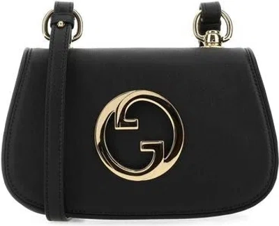 Gucci Women's  Blondie Mini Shoulder Bag Leather, Monogram, 5.5 In Blck,oran