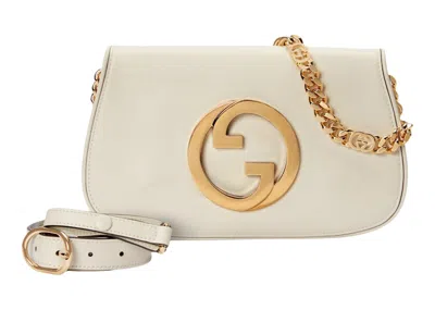 Pre-owned Gucci Women's  Blondie Shoulder Bag In White