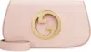 Gucci Woman Pink Leather  Blondie Shoulder Bag In Power Pink