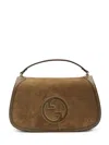 Gucci Women  Blondie Suede Leather Handbag In Multi
