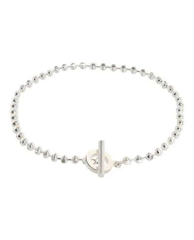 Pre-owned Gucci Women's  Boule Chain Bracelet In Silver