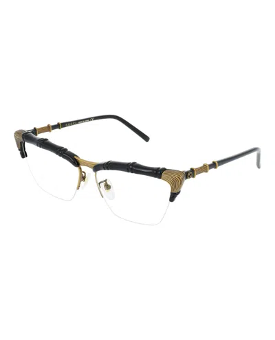 Pre-owned Gucci Women's  Cat Eye Eyeglasses/30008582001) In Black/transparent (gg0660o