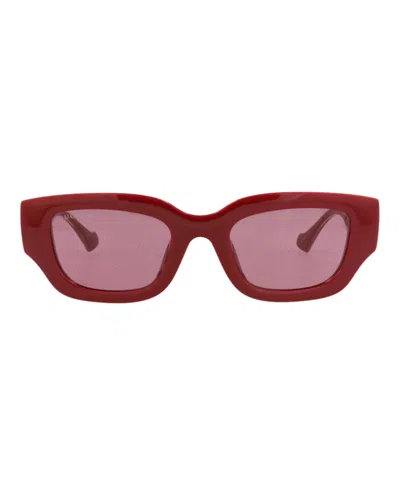 Pre-owned Gucci Women's  Cat Eyeframe Injection Sunglasses In Burgundy Crystal Red (gg1558sk/30014905/005)