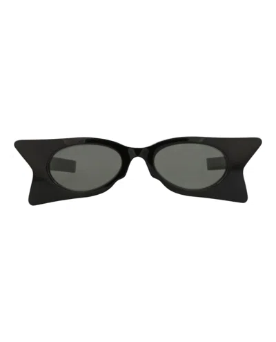 Pre-owned Gucci Women's  Cat Eyeframe Recycled Acetate Sunglasses In Black Black Grey (gg1379s/30014362/002)