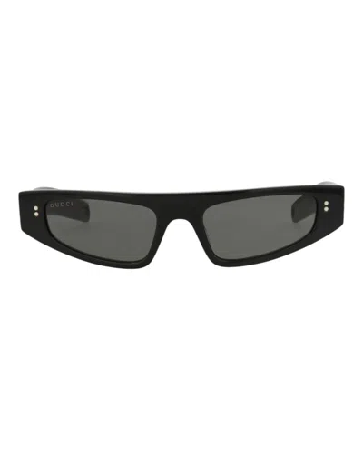 Pre-owned Gucci Women's  Cat Eyeframe Recycled Acetate Sunglasses In Black Black Grey (gg1634s/30014927/003)