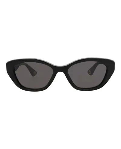 Pre-owned Gucci Women's  Cat Eyeframe Recycled Acetate Sunglasses In Black Black Grey (gg1638s/30014974/001)
