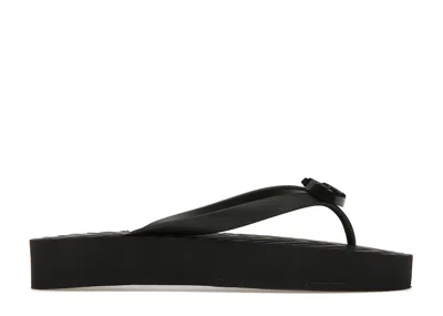 Pre-owned Gucci Women's  Chevron Thong Sandal Rubber Sneakers In Black