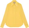 Gucci Crepe De Chine And Silk Shirt In Yellow